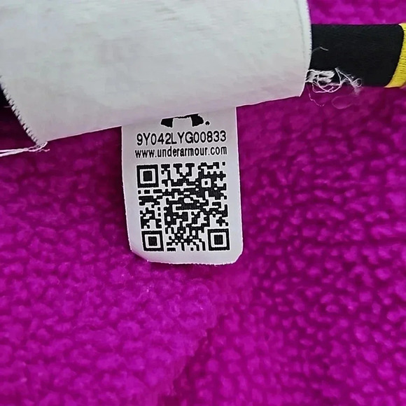 Under Armour‎ half zip fleece pullover jacket fuschia purple size small - Picture 6 of 7